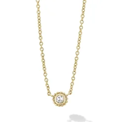 Shop Small Rose Cut Diamond Necklace Gold