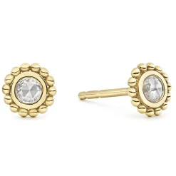 New Small Rose Cut Diamond Stud Earrings Diamonds