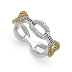 Shop Small Two-Tone Eternity Diamond Ring Diamonds