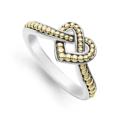 Sale Small Two-Tone Heart Ring Two-Tone