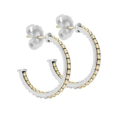 Discount Small Two-Tone Hoop Earrings Hoop Earrings