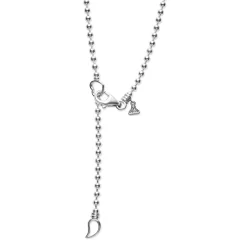 New Small Two-Tone Pendant Necklace Two-Tone