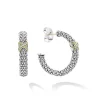 Online Small X Diamond Caviar Hoop Earrings Diamonds