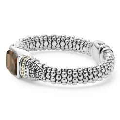 Discount Smokey Quartz Caviar Bracelet | 9Mm Two-Tone