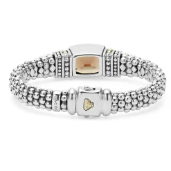 Discount Smokey Quartz Caviar Bracelet | 9Mm Two-Tone