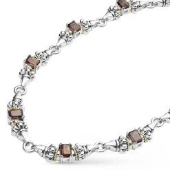 Discount Smokey Quartz Caviar Necklace Gemstones