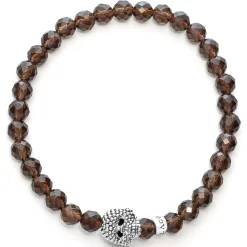 Clearance Smokey Quartz Skull Bracelet Bracelets