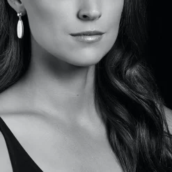 Online Smooth Silver Drop Earrings Drop Earrings