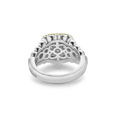 Cheap Square Diamond Statement Ring Caviar Rings