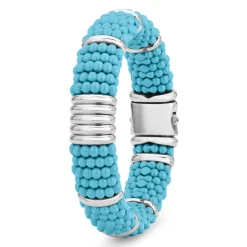 Outlet Statement Ceramic Beaded Bracelet | 15Mm Silver
