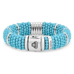 Outlet Statement Ceramic Beaded Bracelet | 15Mm Silver