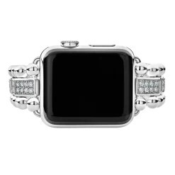 Cheap Sterling Silver Full Diamond Watch Bracelet-38-45Mm Silver