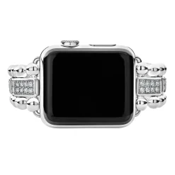 Best Sale Sterling Silver Half Diamond Watch Bracelet-38-45Mm Diamonds