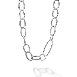 Clearance Sterling Silver Link Necklace Silver