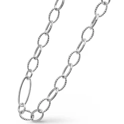 Clearance Sterling Silver Link Necklace Silver