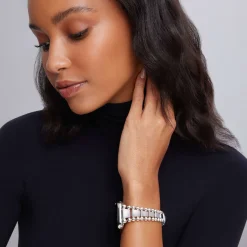 Clearance Sterling Silver Watch Bracelet-42-49Mm Silver