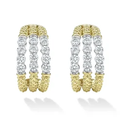 Clearance Superfine Diamond Hoop Earrings Hoop Earrings