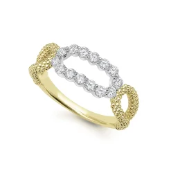 Clearance Superfine Diamond Oval Ring Gold