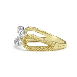 Clearance Superfine Diamond Oval Ring Gold