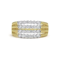 Shop Superfine Diamond Statement Ring Caviar Rings