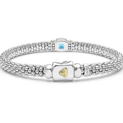 Shop Swiss Blue Topaz Caviar Bracelet | 6Mm Caviar Bracelets
