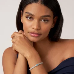 Best Swiss Blue Topaz Caviar Bracelet | 6Mm Gemstones