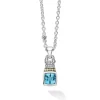 Best Sale Swiss Blue Topaz Pendant Necklace Gemstones