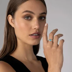 Flash Sale Swiss Blue Topaz Ring Gemstones