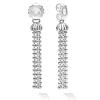 Hot Tassel Drop Earring Backs Silver