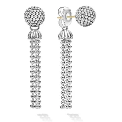 Hot Tassel Drop Earring Backs Silver