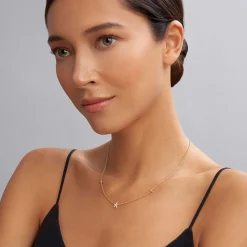 Best Sale The Drop 18K Gold And Diamond Star Chain Necklace Gold