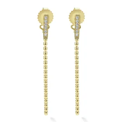 Fashion The Drop 18K Gold And Diamond Drop Earrings Gold