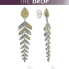 Best The Drop Two Tone Tiered Leaf Earrings Two-Tone