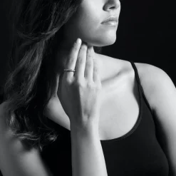 Hot Three Diamond Stacking Ring Caviar Rings