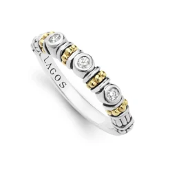 New Three Diamond Stacking Ring Stacking Rings