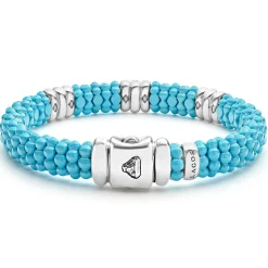 Cheap Three Station Ceramic Diamond Bracelet | 9Mm Silver