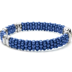 Shop Three Station Ceramic Diamond Bracelet | 9Mm Diamonds