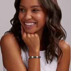 Discount Three Station Ceramic Diamond Bracelet | 9Mm Diamonds