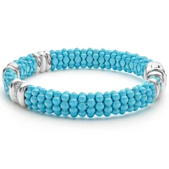 Outlet Three Station Ceramic Diamond Bracelet | 9Mm Diamonds