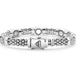 Store Three Station Diamond Circle Caviar Bracelet | 6Mm Diamonds