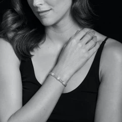 Shop Three Station Diamond Link Bracelet Link Bracelets