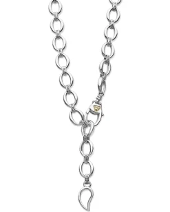 Sale Three Station Diamond Link Necklace Two-Tone