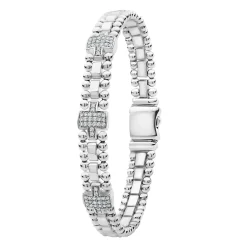 Shop Three Station Diamond Link Bracelet Diamonds