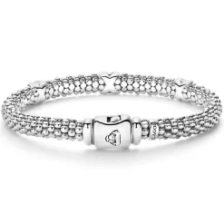 Flash Sale Three Station X Caviar Bracelet | 6Mm Silver