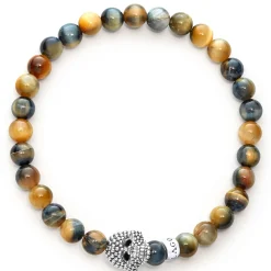 Hot Tigereye Skull Bracelet Bracelets