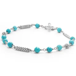 Fashion Turquoise Beaded Bracelet Gemstones