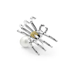 Discount Two Tone Pearl Spider Pin Two-Tone