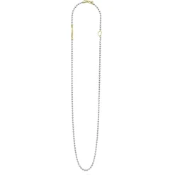 Clearance Two-Tone Beaded Toggle Necklace Two-Tone