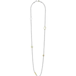 Hot Two-Tone Caviar Beaded Necklace Two-Tone