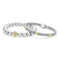 Flash Sale Two-Tone Caviar Bracelet Gift Set Two-Tone